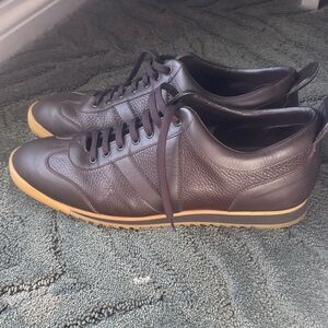 Louis Vuitton Dark Brown Leather Sneakers